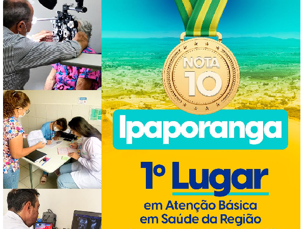 Ipaporanga alcança primeiro lugar na Atenção Básica em saúde na Região