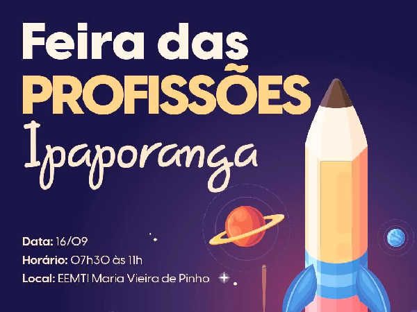 Prefeitura de Ipaporanga realiza Feira das Profissões na EEMTI Maria Veira de Pinho