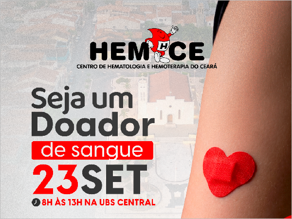Prefeitura de Ipaporanga apoia ação de doação de sangue em parceria com o Hemoce