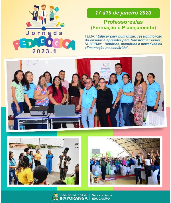 Secretaria de Educação de Ipaporanga promeve Jornada Pedagógica na Escola Waldemar de Alcântara